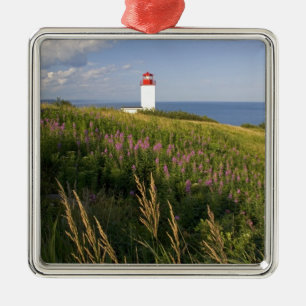 Ornement Carré Argenté Phare à St. Martins, Nouveau-Brunswick, 2