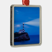 Ornement Carré Argenté Phare de Portocolom (Droite)