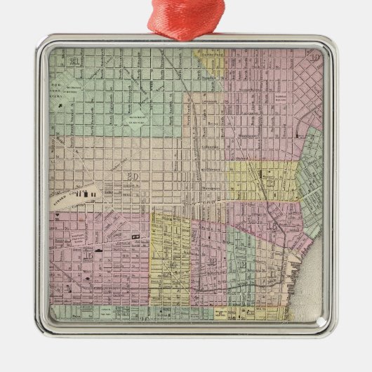 Ornement Carré Argenté Philadelphie 2 (Devant)