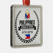 Ornement Carré Argenté Philippines (Droite)