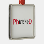 Ornement Carré Argenté Phinished, l'art de mot, conception des textes (Droite)