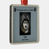 Ornement Carré Argenté Photo éditable Empreintes de pattes d'animaux sur (Droite)