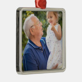 Ornement Carré Argenté Photo simple (Droite)