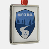 Ornement Carré Argenté Piste Blue Ox (Droite)