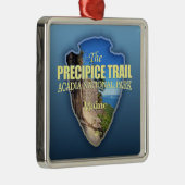 Ornement Carré Argenté Piste des précipitations (flèche) (Droite)