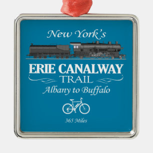 Ornement Carré Argenté Piste Erie Canalway (RT2)