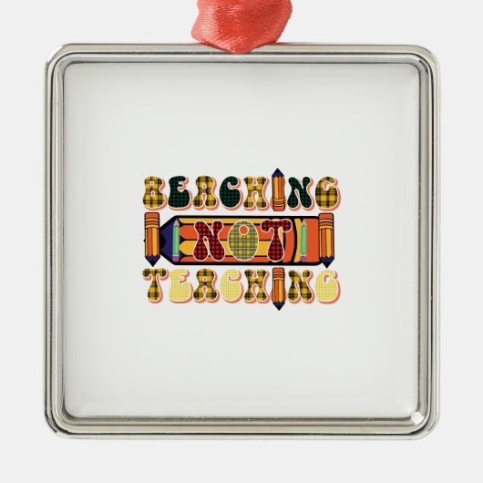 Ornement Carré Argenté Plage sans enseignement (Devant)