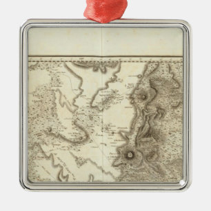 Ornement Carré Argenté Plateau de Mexico