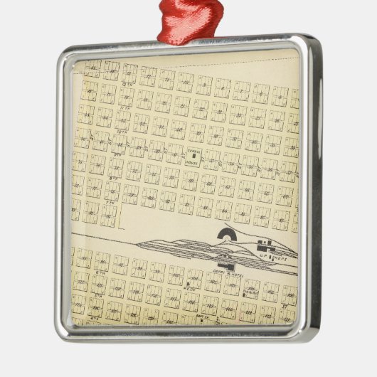 Ornement Carré Argenté Platte du nord, Nébraska (Gauche)