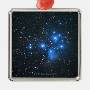 Ornement Carré Argenté Pleiades 2