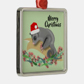 Ornement Carré Argenté Plider à sucre pour bébé de Noël (Droite)