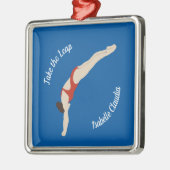 Ornement Carré Argenté Plongée (Gauche)