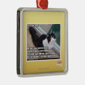 Ornement Carré Argenté PLZ à la porte ouverte (Droite)