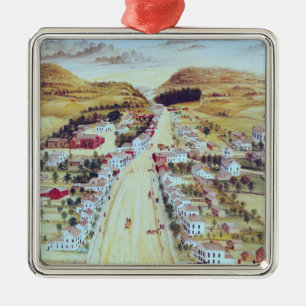 Ornement Carré Argenté Poestenkill, New York, c.1855