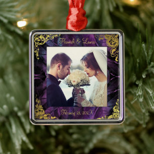 Ornement Carré Argenté Poils élégants Garde-bordure Or