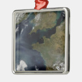 Ornement Carré Argenté Pollution en France (Gauche)