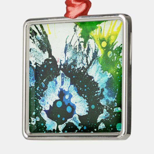 Ornement Carré Argenté Polychromoptique #2C par Michael Moffa (Gauche)