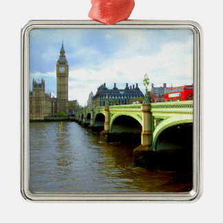 Ornement Carré Argenté Pont de Westminster, Londres R-U