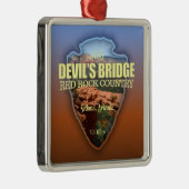 Ornement Carré Argenté Pont du diable (flèche) (Droite)