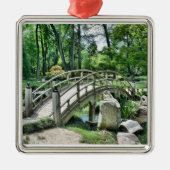 Ornement Carré Argenté Pont japonais (Devant)