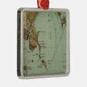 Ornement Carré Argenté Port de Boston (Droite)