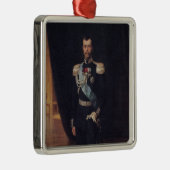 Ornement Carré Argenté Portrait du tsar Nicholas II (par Albert Edelfeel) (Droite)