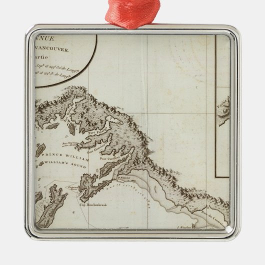 Ornement Carré Argenté Possession de Point Riou à Point Alaska (Devant)