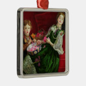 Ornement Carré Argenté Pot Pourri (Droite)