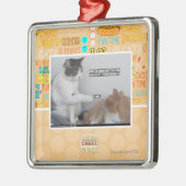 Ornement Carré Argenté Poussée (Gauche)