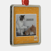 Ornement Carré Argenté Poussée (Droite)