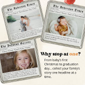 Ornement Carré Argenté Premier Noël engagé | Faire-part fiançailles