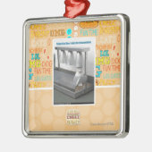 Ornement Carré Argenté Préparez pour la téléportation (Gauche)