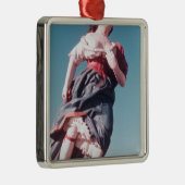 Ornement Carré Argenté Prête-nom de bateau de navigation inconnu (Droite)