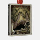 Ornement Carré Argenté Princesse et Troll à une table (Droite)