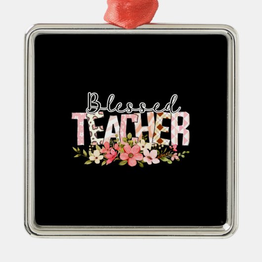 Ornement Carré Argenté Professeur béni (Devant)