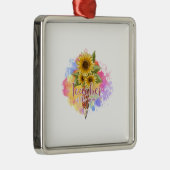 Ornement Carré Argenté Professeur De L'Année (Droite)