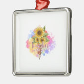 Ornement Carré Argenté Professeur De L'Année (Gauche)