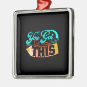 Ornement Carré Argenté Professeur, Vous Avez Ça (Gauche)