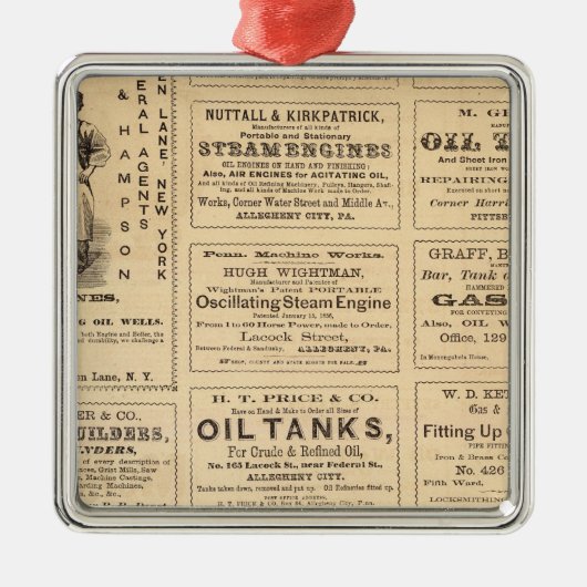 Ornement Carré Argenté Publicités (Devant)