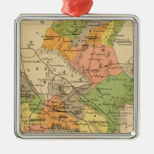 Ornement Carré Argenté Puebla, Mexique