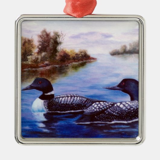 Ornement Carré Argenté Quel dingue de paires (Devant)