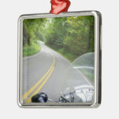 Ornement Carré Argenté Queue du dragon (Gauche)