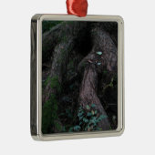 Ornement Carré Argenté Racines antiques (Droite)