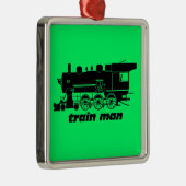 Ornement Carré Argenté railroading modèle (Droite)