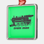 Ornement Carré Argenté railroading modèle (Gauche)