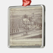 Ornement Carré Argenté ranch de Lemoore, Armona (Gauche)