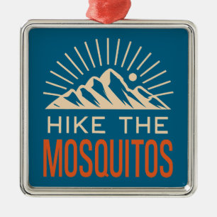 Ornement Carré Argenté Randonnée dans la chaîne Mosquito Colorado Sunburs