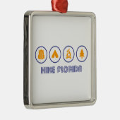 Ornement Carré Argenté Randonnée en Floride (Droite)