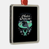 Ornement Carré Argenté rébellion (Droite)