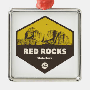 Ornement Carré Argenté Red Rock State Park, Arizona